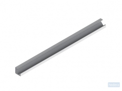 ALU-45 - ALUMINIUMPROFIEL VOOR LEDSTRIP - HOEKPROFIEL 45° - GEANODISEERD ALUMINIUM - ZILVER - 2 m