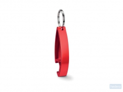 Aluminium sleutelhanger Colour twices, rood