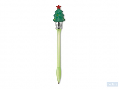 Balpen met verlichte kerstboom Treeluz, groen