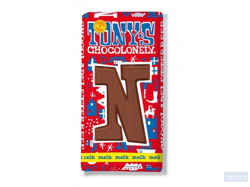 Chocolade Tony's Letterreep melk N 180 Gram