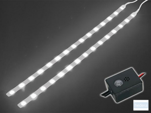 DUBBELE ZELFKLEVENDE LED STRIP12VDC, WIT