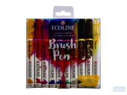 Brushpen Talens Ecoline Handlettering blister à 10 stuks assorti