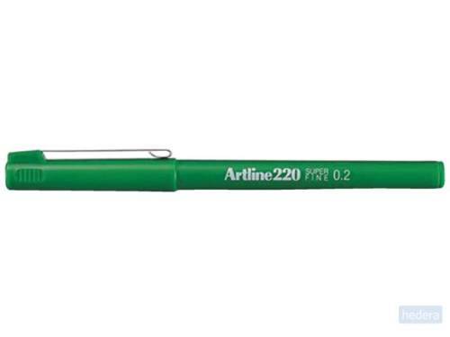 Fineliner Artline 220 rond super fijn groen