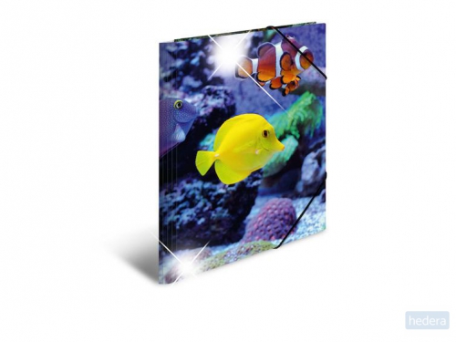 Elastomappen glossy dieren A3 PP fish