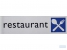 Infobord pictogram restaurant 165x44mm