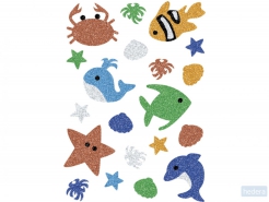 HERMA 3274 Stickers MAGIC Zeedieren, glittery