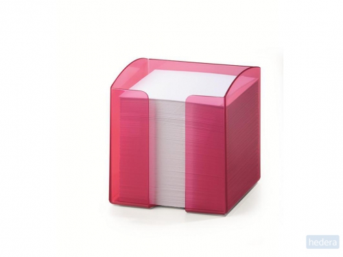 Memoblokhouder Durable Trend, transparant roze