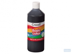 Plakkaatverf Creall basic zwart 500ml