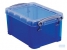 Really Useful Box 0,7 liter, transparant blauw