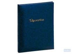 Receptiealbum garen gebonden 205x260mm blauw