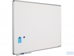 Whitebord 100x150 cm Design profiel 16mm, emailstaal wit